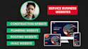 create construction, roofing, plumbing, or hvac website