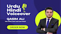 record a professional urdu hindi voiceover with a deep voice