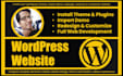 install your wordpress theme, import demo, redesign, revamp or customize website