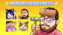 design high quality custom twitch emotes