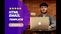 design a responsive HTML email template or newsletter
