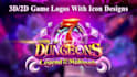 design super quality 3d game logo with icon