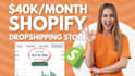 set up shopify website and dropshipping store