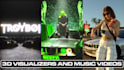 do 3d animated music videos and visualizers