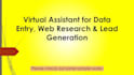 do accurate data entry, web research, data collection, scraping and data mining
