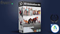 create a 3d animation video featuring cartoon characters