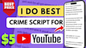 do my best true crime scripts in hindi for youtube