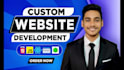 do website development as full stack web developer, front end, backend developer
