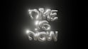 make a custom 3d text design with chrome effects, chrometype