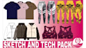 make fashion sketch and tech pack for clothing fashion brand