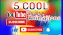 5 cool youtube subscribe like bell button animation