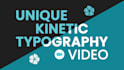 do create kinetic typography, text animation with motion graphic video
