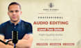 professional audio editing and noise reduction
