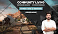 3d model and render your community living concept