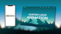 create a custom 2d logo animation with text and motion graphics