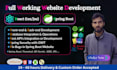 create spring boot react website, rest apis, jpa, jsp, servlet, thymeleaf, sites