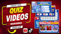 create custom trivia quiz videos for youtube, tiktok, shorts, reels