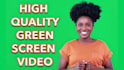 create a professional green screen spokesperson video