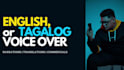 produce professional voice overs in english or tagalog