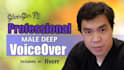 record a natural american male voice over