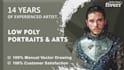 draw complex polygonal geometric portrait from your picture
