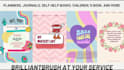 design amazon KDP journal and planner covers and interiors