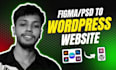 convert figma, PSD, canva, or xd design to wordpress website with elementor
