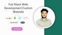 build rebuild full stack website custom website development react, node, next js