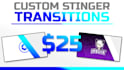 create a set of custom stinger transitions for video content