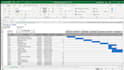 create a gantt chart and project plan with microsoft project or excel