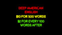 do deep american english voice acting and voice over