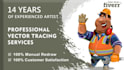 do vector tracing graphic design from any image or drawing