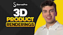 do photorealistic cgi 3d product rendering modeling, printing design packaging