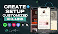 set up a linktree bio link and qr code for your social media