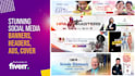 design stunning social media banners, headers, ads, cover