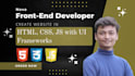develop responsive frontend websites using HTML, CSS, js, and UI frameworks
