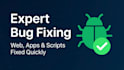 debug and fix errors in your python, javascript, or java code