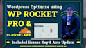wordpress speed optimize using wp rocket with cloudflare cdn