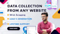 scrape and crawl website data and generate lead