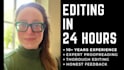 professionally proofread and edit 1,000 words in 24 hours