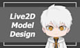 draw and rig chibi live2d model for vtuber