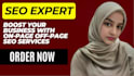 be onpage off page SEO expert and do guest post service