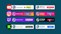 create youtube subscribe and social media lower third animation