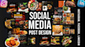 create editable social media post for instagram, linkedin and facebook