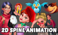 create 2d spine animation