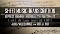 do professional sheet music or chord chart transcription