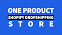 build one product shopify dropshipping store shopify website