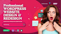 create wordpress design, redesign elementor website