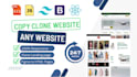 clone website or create landing page in HTML CSS or react js