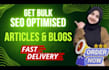 write bulk SEO articles and blog posts